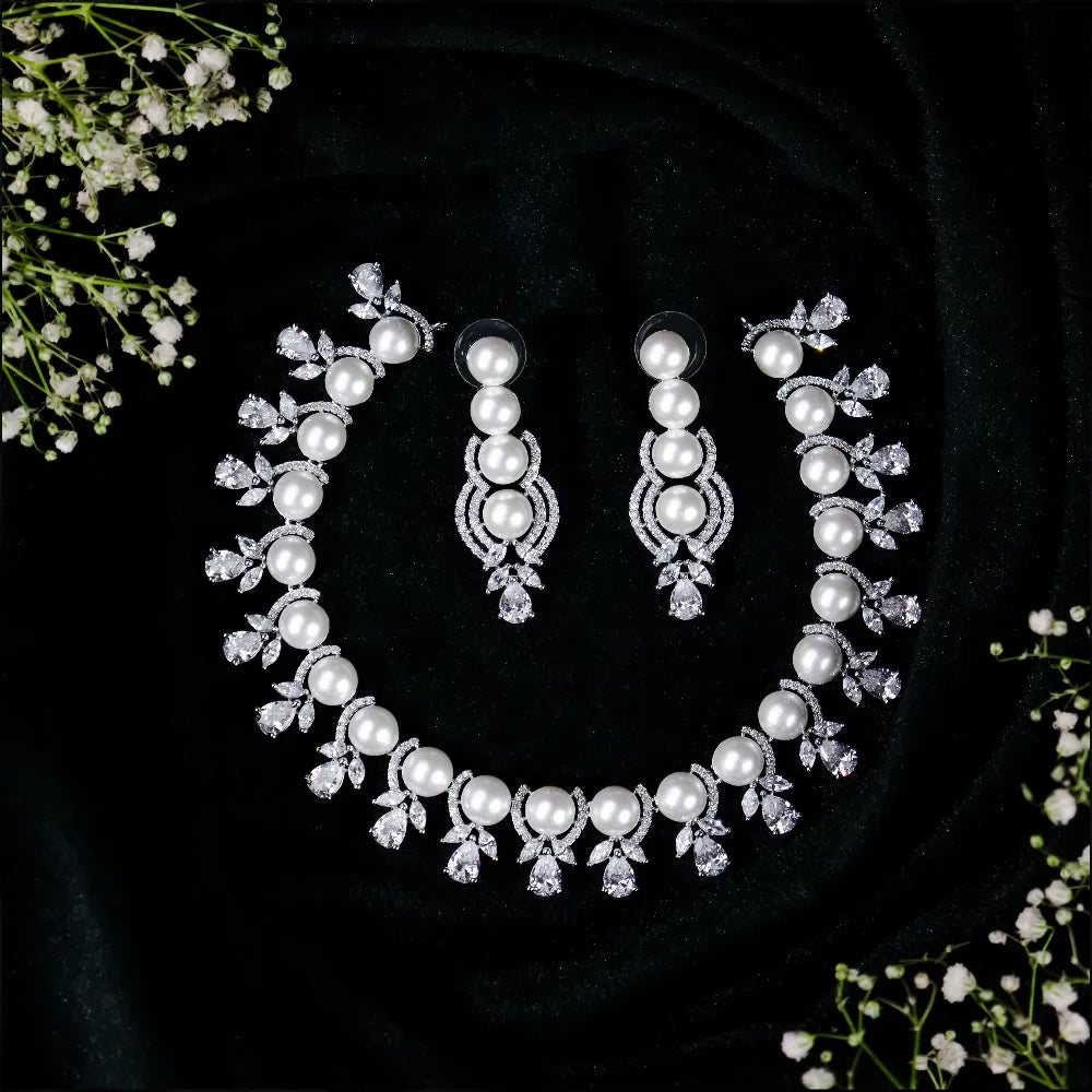 AD Pearl Necklace BN096W