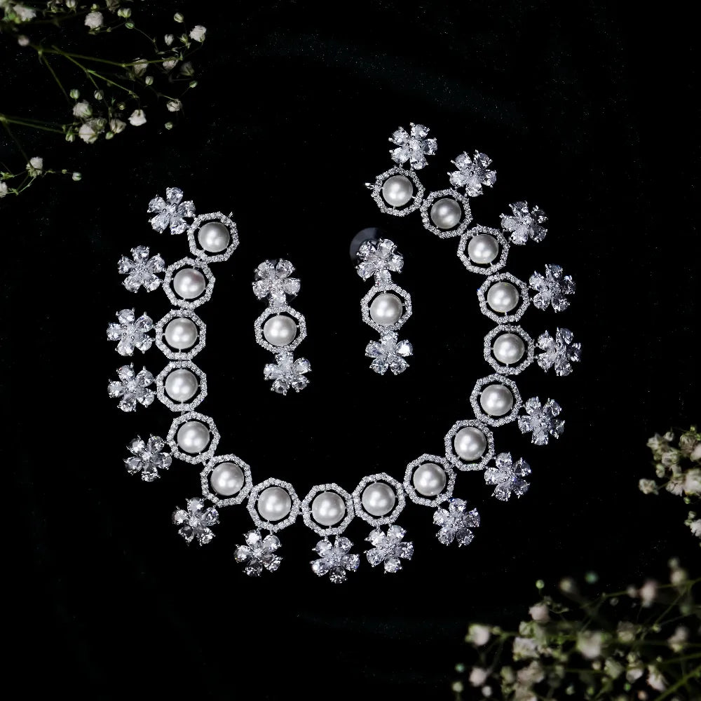 AD Pearl Necklace BN104W