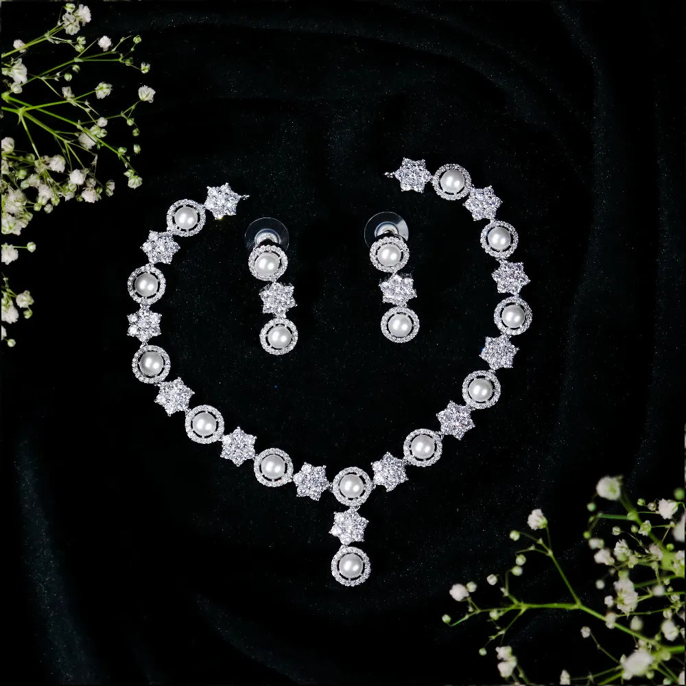 AD Pearl Necklace BN112W