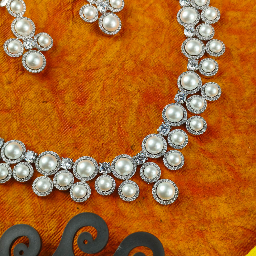 AD Pearl Necklace BN092W