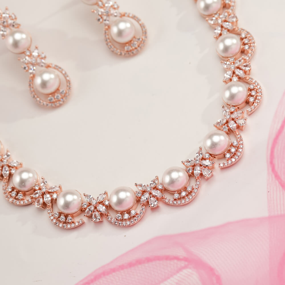 AD Pearl Necklace BN090