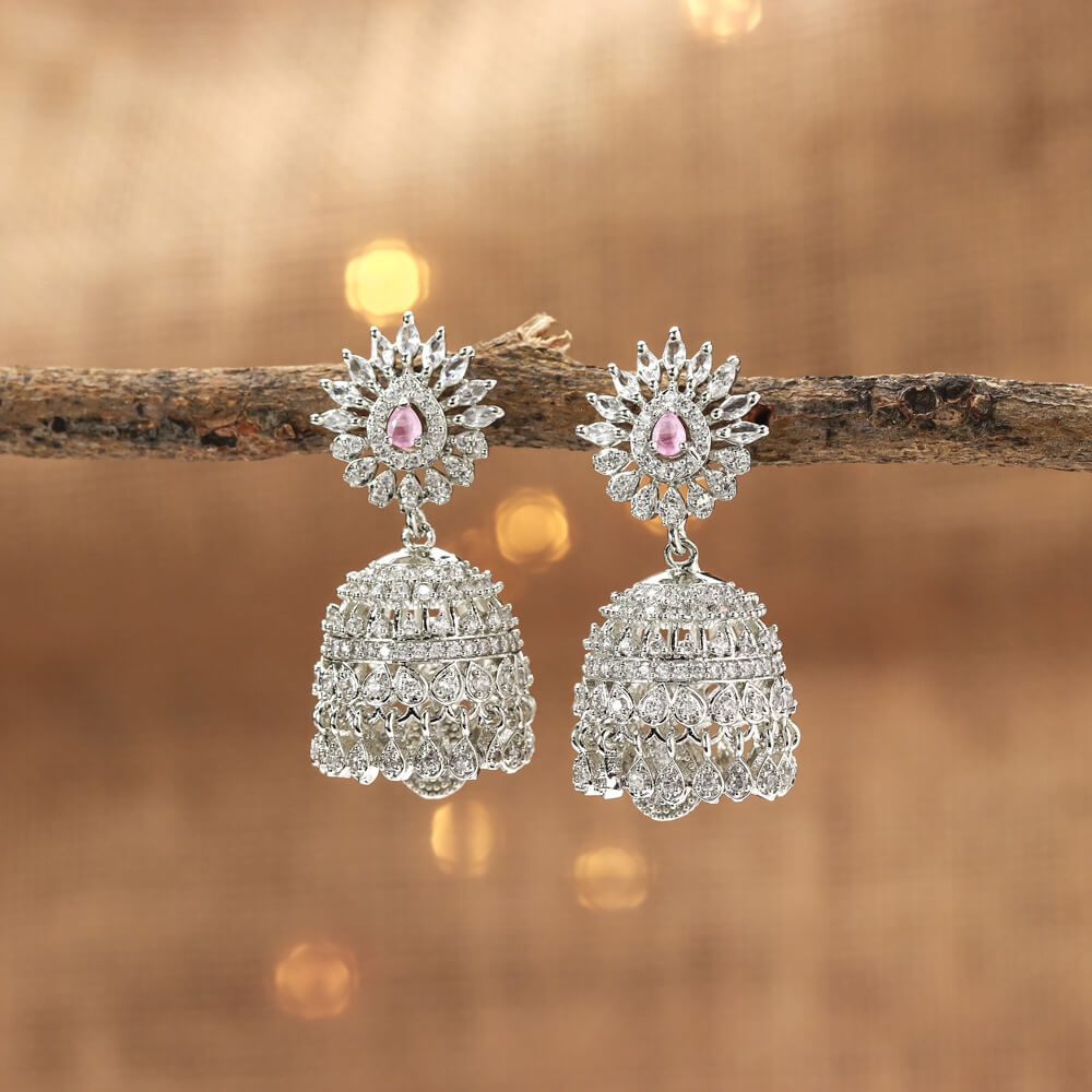 Flipkart.com - Buy Jewelskaro American Diamond Jhumkas Alloy Jhumki Earring  Online at Best Prices in India
