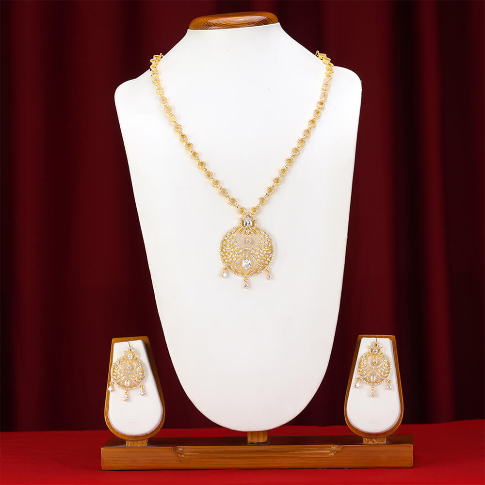 Michael Kors Custom Rose Gold Tone Cubic Zirconia Necklace MKC1208AN791 |  Goldsmiths